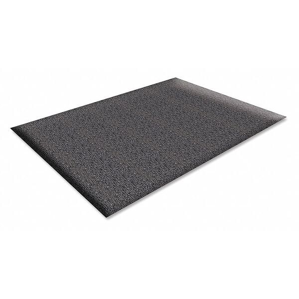 Genuine Joe Antifatigue Mat, 60" L x 36" W, 0.38" Thickness, Textured, Black - GJO70372