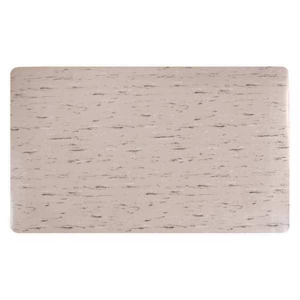 Apache Mills Antifatigue Mat, 3 ft. L x 2 ft. W, 1/2" Thickness, Black/Gray/White - 3906407002X3