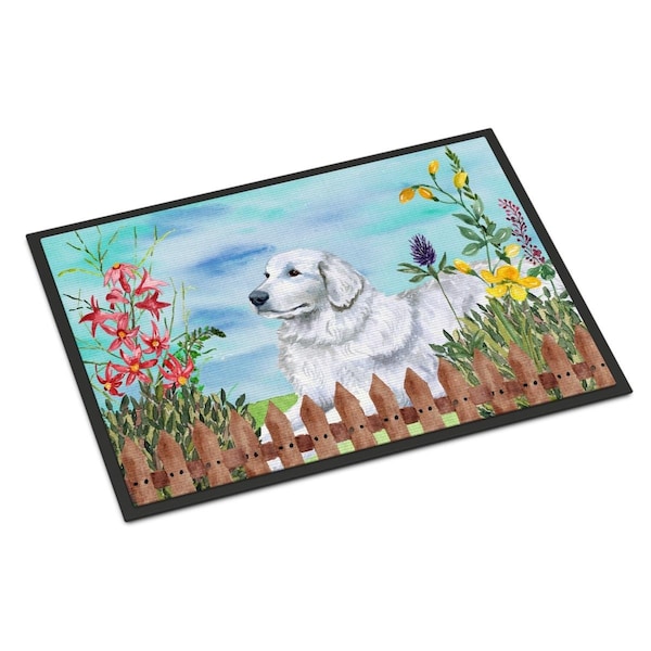 Carolines Treasures Maremma Sheepdog Spring Indoor or Outdoor Mat - 24 x 36 in. - CK1237JMAT