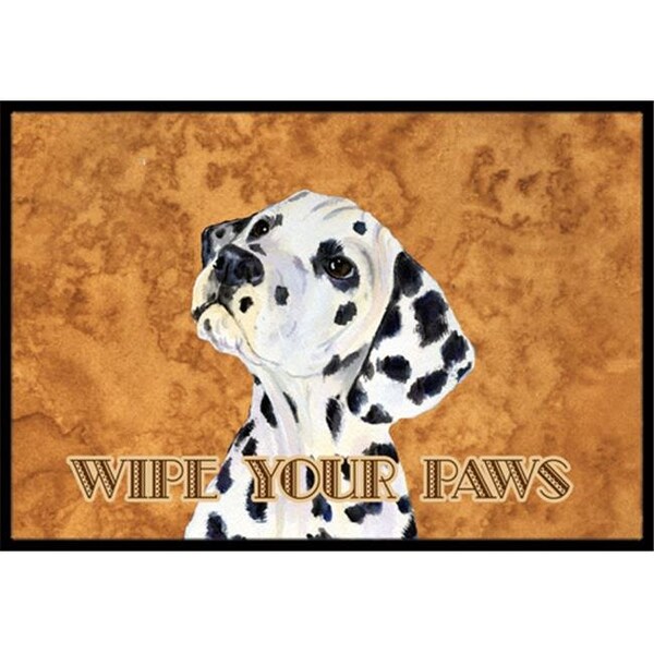 Carolines Treasures Carolines Treasures SS4892MAT 18 X 27 In. Dalmatian Wipe Your Paws Indoor Or Outdoor Mat - SS4892MAT