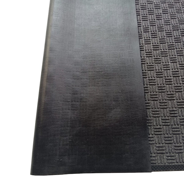 Floortex Mat, Polypropylene / Rubber, 0.47 in Thick, Charcoal, 48 in W x 72 in L - NREMFLLV0109