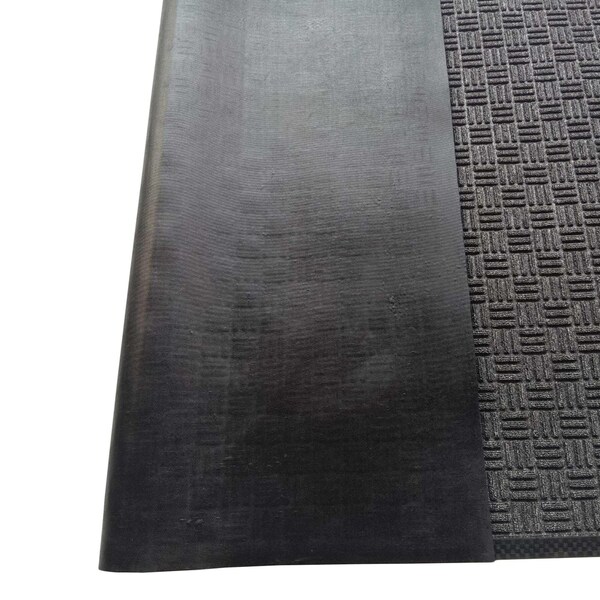 Floortex Mat, Polypropylene / Rubber, 0.47 in Thick, Charcoal, 48 in W x 72 in L - NREMFLLV0109