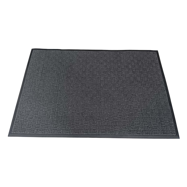 Floortex Mat, Polypropylene / Rubber, 0.47 in Thick, Charcoal, 48 in W x 72 in L - NREMFLLV0109