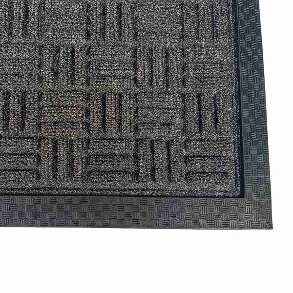 Floortex Mat, Polypropylene / Rubber, 0.47 in Thick, Charcoal, 48 in W x 72 in L - NREMFLLV0109