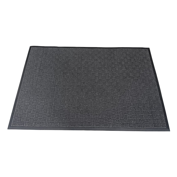 Floortex Mat, Polypropylene / Rubber, 0.47 in Thick, Charcoal, 48 in W x 72 in L - NREMFLLV0109
