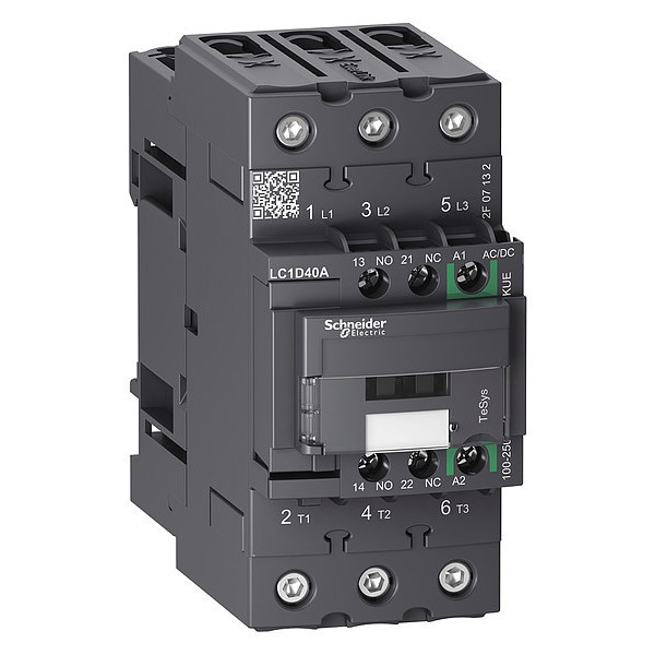 Contactor magnético IEC de Schneider Electric, 3 polos, 24 V DC, 65 A, Reversión: No - LC1D65ABBE