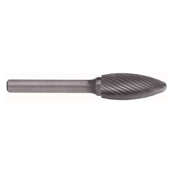 Cle-Line 1/8x1/8 Solid Carbide Shank Standard Cut Carbide SH-41 Cle-Line 1854 Flame Shaped Bur - C17750