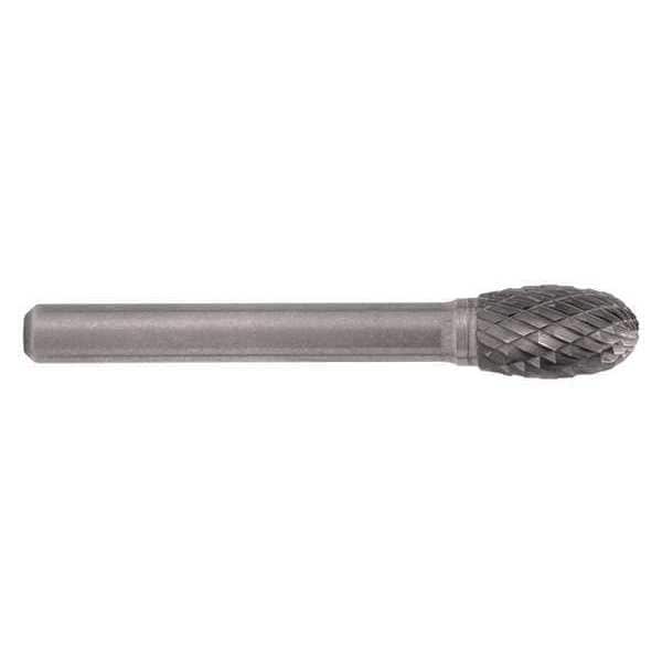 Cle-Line 1/4x1/4 Hardened Steel Shank Double Cut Carbide SE-1L6 Cle-Line 1851 Egg Shaped Bur - C17832
