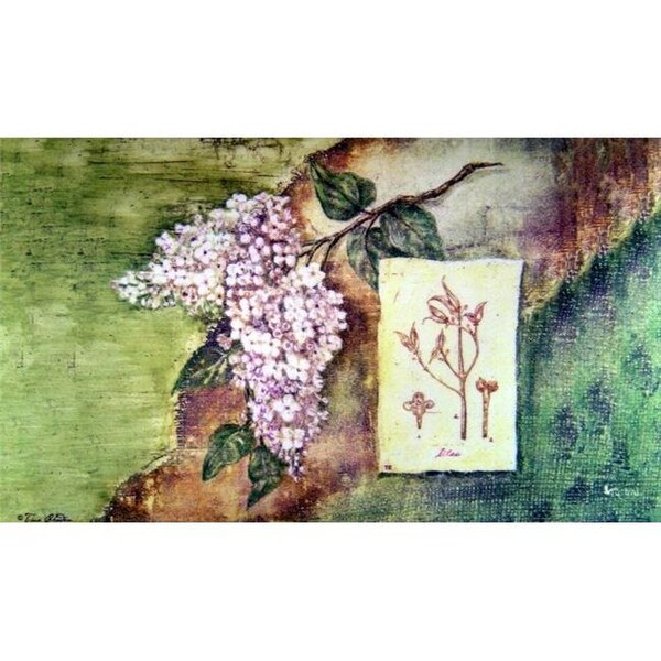 Custom Printed Rugs Custom Printed Rugs AWV069 Lilac Doormat Rug; Green - 18 x 30 in. - AWV069