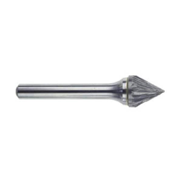 Morse Carbide Burr, Premium, Series 5970, 14 Head Dia, 316 Length of Cut, Cone60 deg Shape SJ Head - 59793