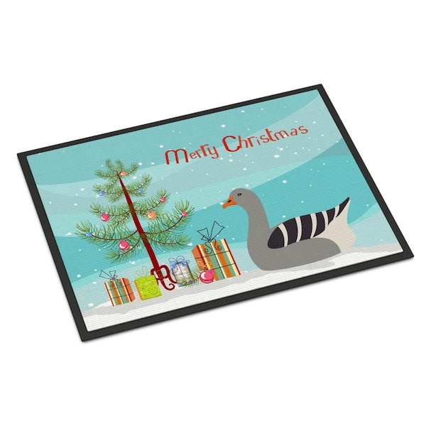 Carolines Treasures Pilgrim Goose Christmas Indoor or Outdoor Mat, 24 x 36 in. - BB9260JMAT