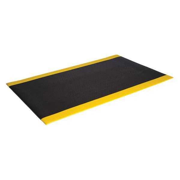 Crown Matting Technologies Antifatigue Mat, 12 ft. L x 3 ft. W, Black/Yellow - SE 3832BP
