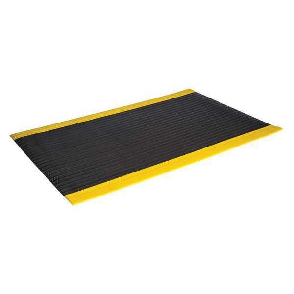 Crown Matting Technologies Antifatigue Mat, 5 ft. L x 3 ft. W, Black/Yellow - SE 3835YB