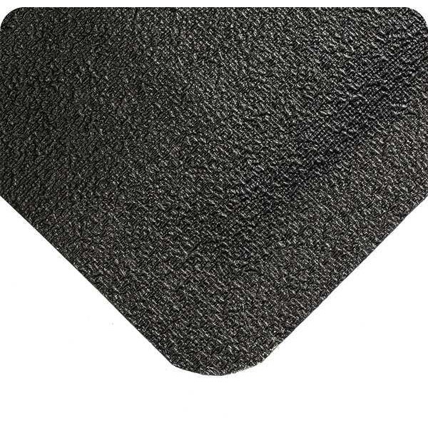 Wearwell Antifatigue Mat, 3 ft. L x 2 ft. W, 9/16" Thickness, Rubber, Weldsafe Ultrasoft, Black - 447