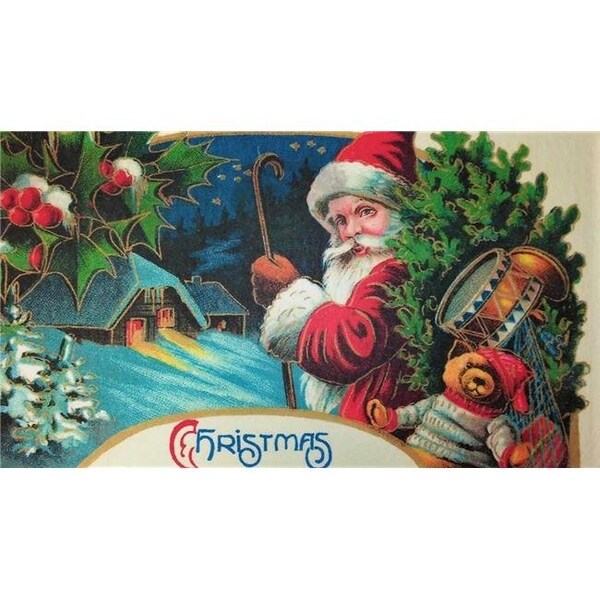 Custom Printed Rugs Custom Printed Rugs DM 74 Christmas Santa Non Slip Indoor Door Mat; 27 x 18 in. - DM  74