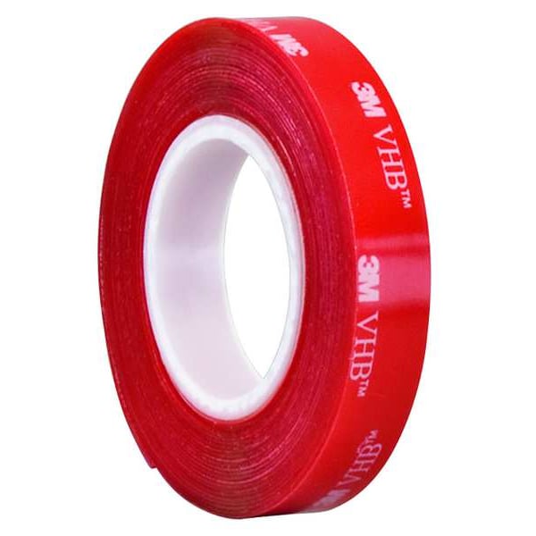 3M Double-Sided Foam Tape, 1 in W, 5 yd L, 1/32 in, Polyethylene Foam, Double-Sided - 4905