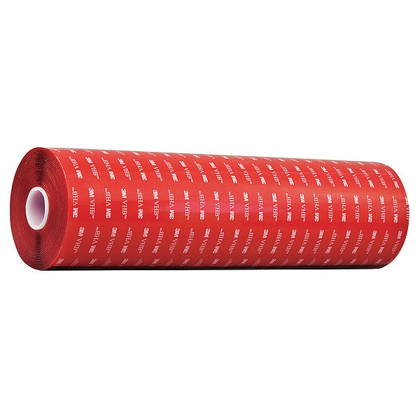 3M Double-Sided Foam Tape, 12 in W, 5 yd L, 1/16 in, Polyethylene Foam, Double-Sided - 4910
