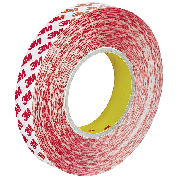 3M Film Tape, 1 in W, 54 3/4 yd L, 8 mil, Polyester Film, Double-Sided, 10 PK - GPT-020