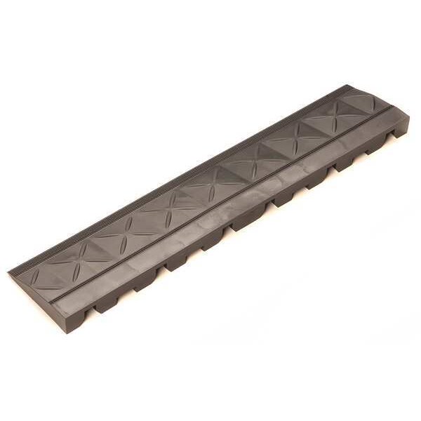 Ergo Advantage Safe-Flex Ramp Edge, PVC, 4 in W x 18 in L, 1 in Thick, 10 PK - A3-B