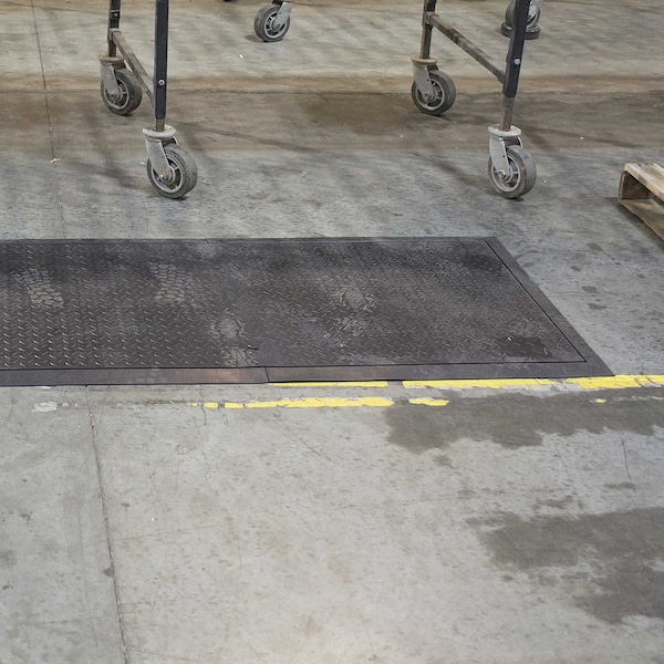 Amerihome Antifatigue Mat, 31 in L x 28 in W, 0.5 in Thickness, Rubber, Black - 27077088410