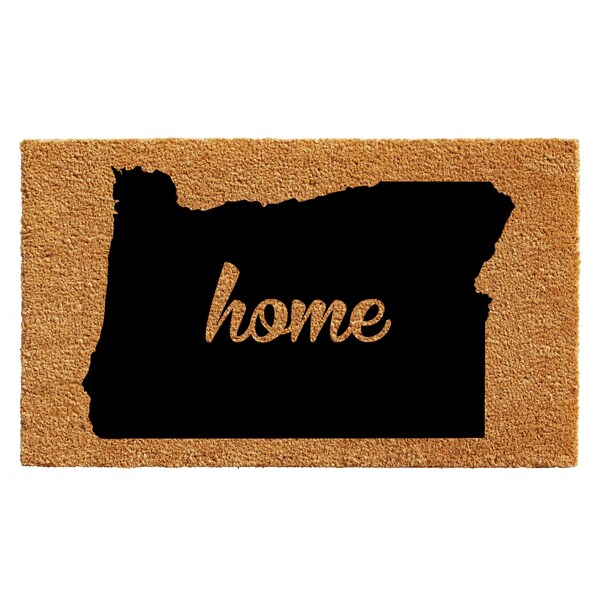 Calloway Mills Entrance Mat, Coir, Natural, Black - 105392436