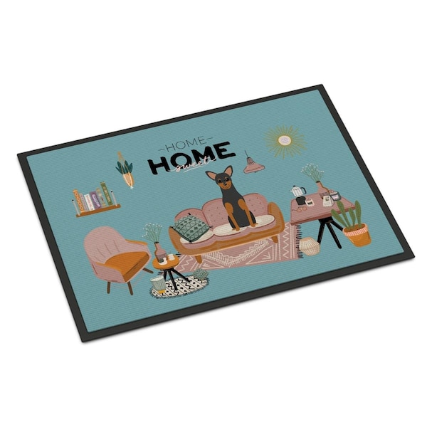 Carolines Treasures 18 x 27 in. Manchester Terrier Sweet Home Indoor or Outdoor Mat - CK7873MAT