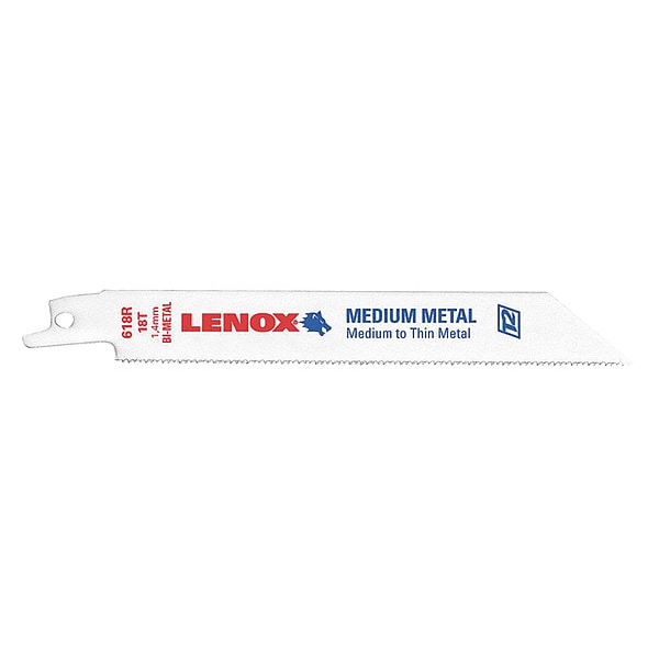 Lenox 6" L x Metal Cutting Reciprocating Saw Blade - 20529B618R