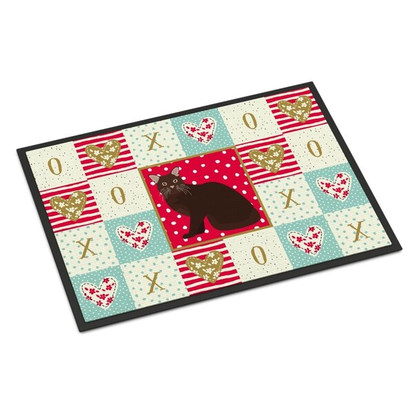 Carolines Treasures 24 x 36 in. Burmese No.2 Cat Love Indoor or Outdoor Mat - CK5748JMAT