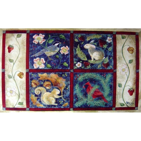 Custom Printed Rugs Four Seasons Doormat Rug - 18 x 30 in. - CU62626