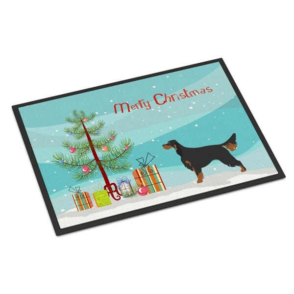 Carolines Treasures Gordon Setter Christmas Indoor or Outdoor Mat - 18 x 27 in. - BB8436MAT