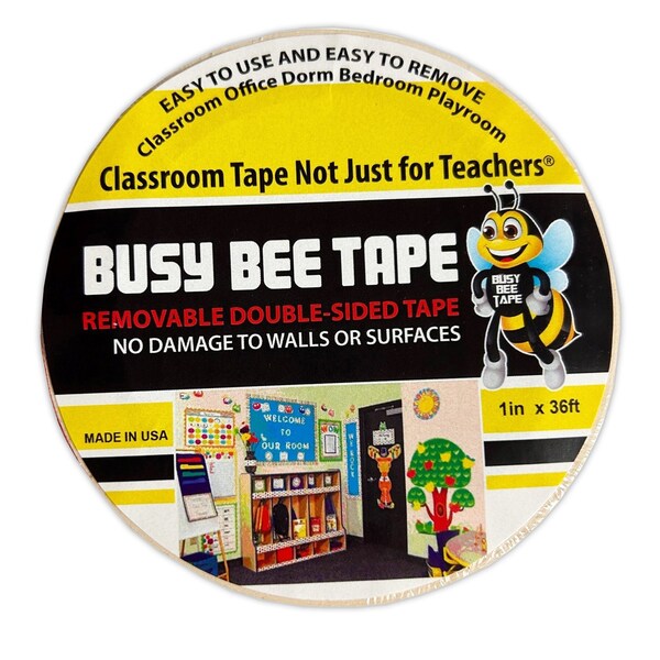 Magic Mounts Busy Bee Tape, 1in x 36ft, 3PK - 3242