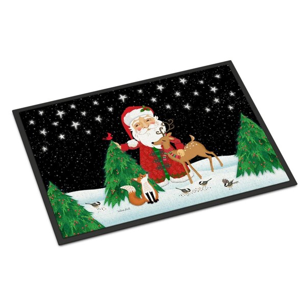 Carolines Treasures 18 x 27 in. Santa Claus Christmas Indoor or Outdoor Mat - VHA3033MAT