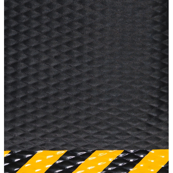 M A Matting Hog Heaven Mat 5/8", Black with Striped Border  3' x 5' - 423235100