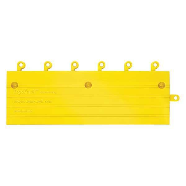 Wearwell Ramp Edge, PVC, 18 in W x 18 in L, 7/8 in Thick, 10 PK - 560