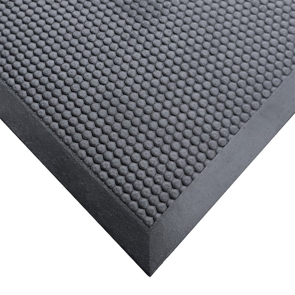 Rubber-Cal Under Refrigerator Mat, Rubber, 5 mm Thick, Black, 32 in W x 72 in L - 03-R278-F-7232