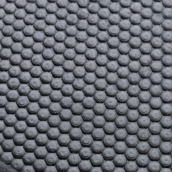 Rubber-Cal Under Refrigerator Mat, Rubber, 5 mm Thick, Black, 32 in W x 72 in L - 03-R278-F-7232