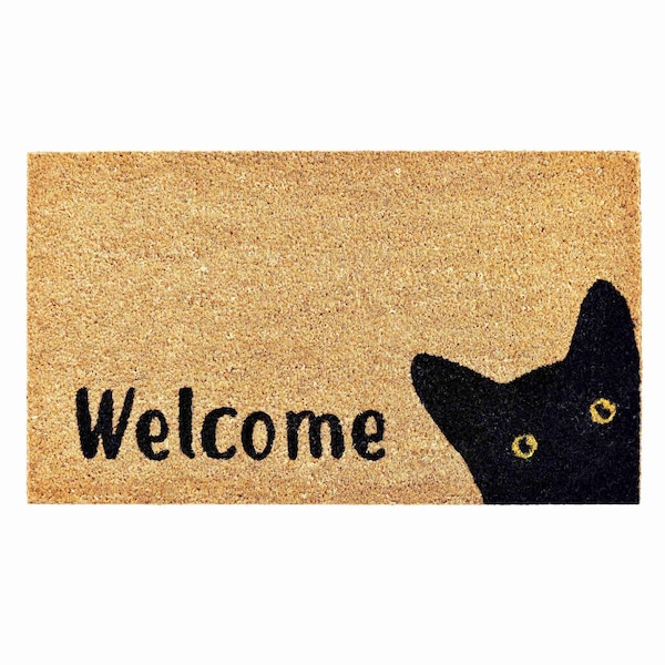 Calloway Mills Entrance Mat, Coir, Natural, Black - 105001729