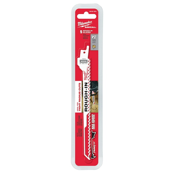 Milwaukee Tool SAWZALL Rough-In Blade - 5 PK - 48-00-1610