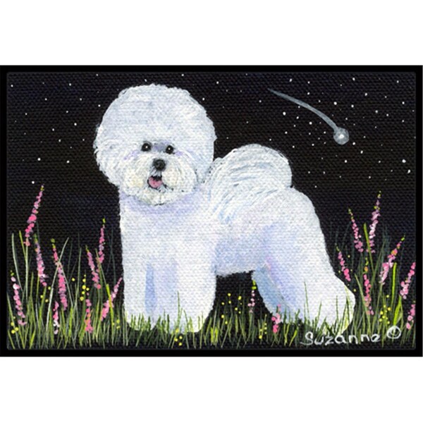 Jensendistributionservices 18 x 27 in. Bichon Frise Indoor Outdoor Doormat - MI2557509