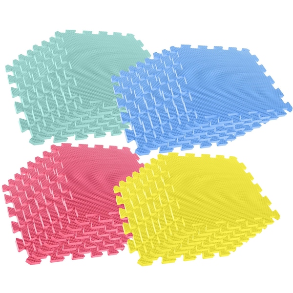 Stalwart EVA Foam, 12 in W x 12 in L, 4 PK - 80-32321-4