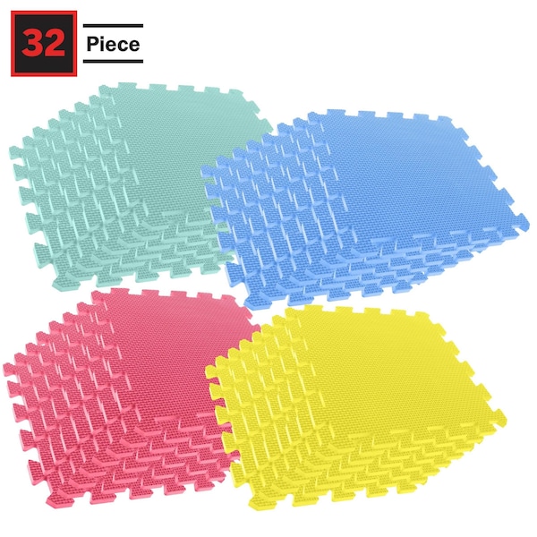 Stalwart EVA Foam, 12 in W x 12 in L, 4 PK - 80-32321-4