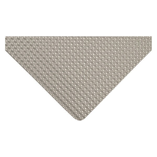 Notrax Antifatigue Mat, 5 ft. L x 3 ft. W, 1/2" Thickness, Vinyl, Bubble Top, Gray - 482S0035GY