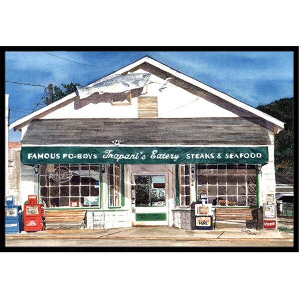 Carolines Treasures 24 x 36 in. Trapanis Eatery Indoor Or Outdoor Doormat - 8109JMAT