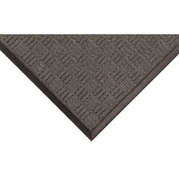 Condor Entrance Mat, Polypropylene, 3/8 in Thick, Charcoal, 2 ft W x 3 ft L - 9T170