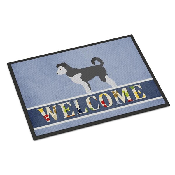 Carolines Treasures Pumi Welcome Indoor or Outdoor Mat - 24 x 36 in. - BB8297JMAT