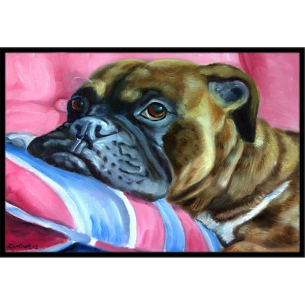 Carolines Treasures Fawn Boxer Indoor and Outdoor Mat- 18 x 27 in. - 7347MAT