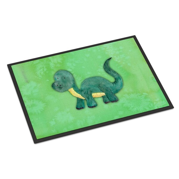 Carolines Treasures 24 x 36 in. Brontosaurus Watercolor Indoor or Outdoor Mat - BB7404JMAT