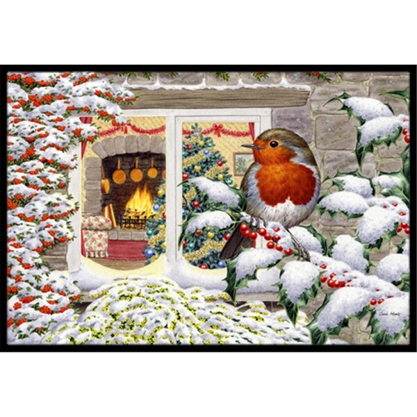 Carolines Treasures European Robin Indoor or Outdoor Mat- 18 x 27 - ASA2199MAT