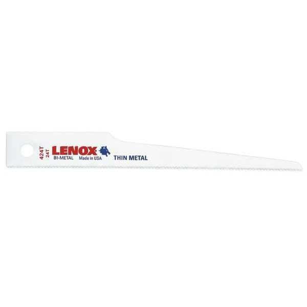 Lenox 4 in L x Nail Embedded Wood Cutting Reciprocating Saw Blade - 20427424T