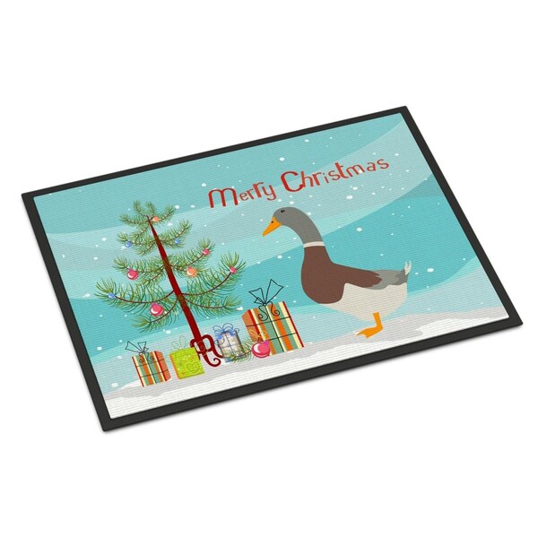 Carolines Treasures Saxony Sachsenente Duck Christmas Indoor or Outdoor Mat - 18 x 27 in. - BB9230MAT